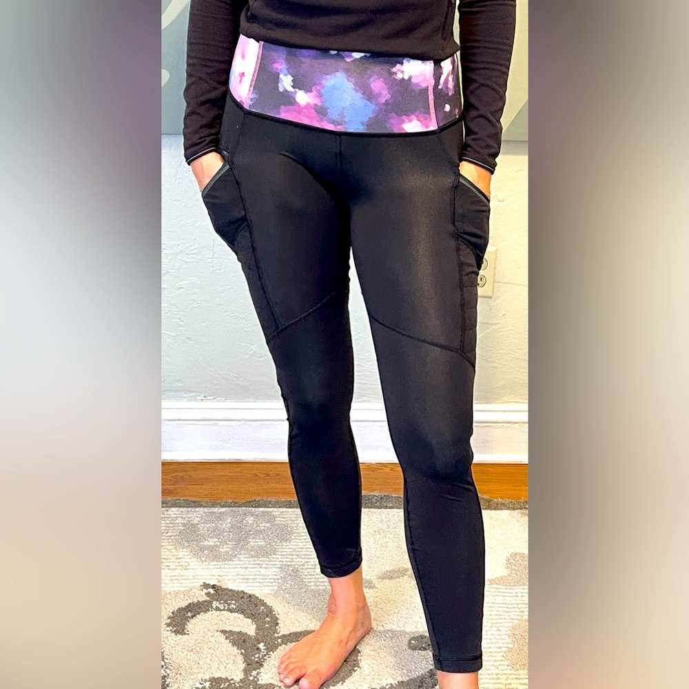 lululemon brushed, high-waisted technical running leggings